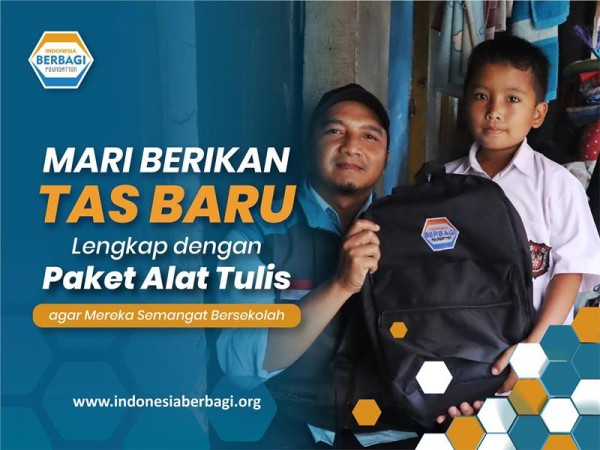 Berbagi Perlengkapan Sekolah untuk Peserta Didik Yatim dan Dhuafa